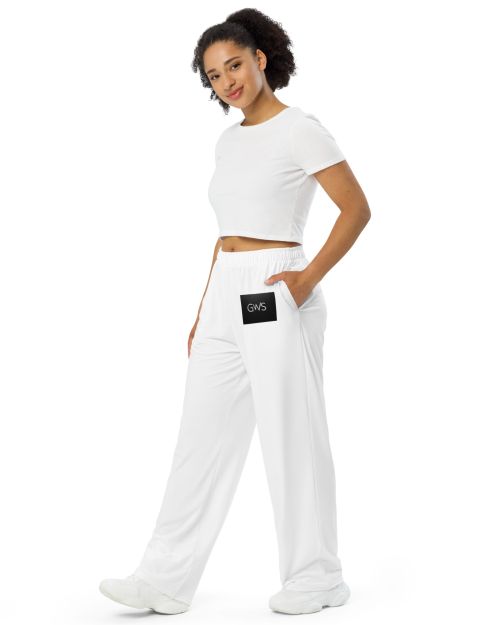 All-over print unisex wide-leg pants