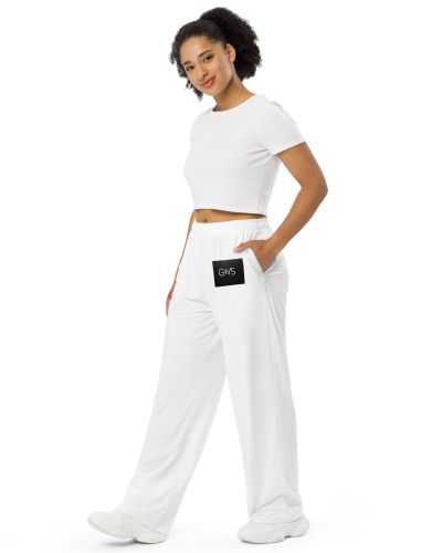 All-over print unisex wide-leg pants